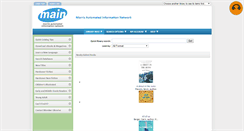 Desktop Screenshot of catalog.mainlib.org